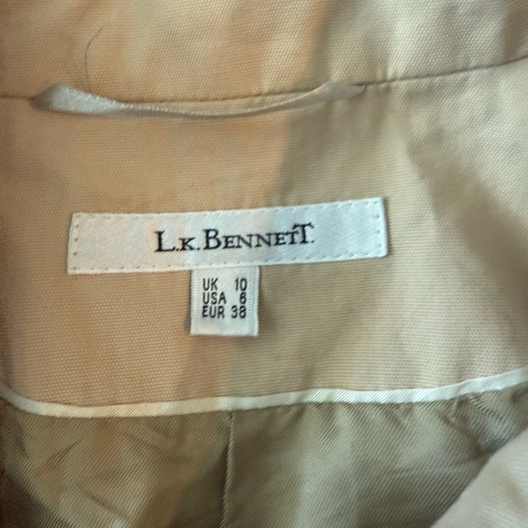 LK Bennet  Classic Trench Coat Size US6 - Picture 2 of 5